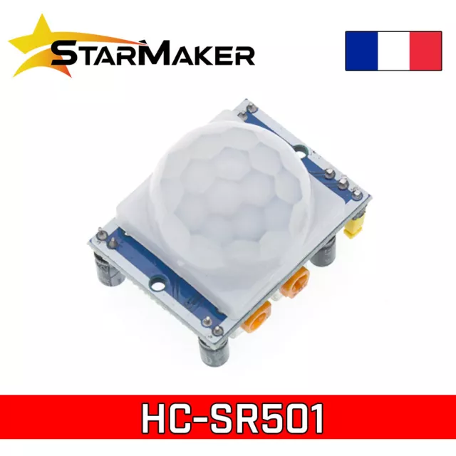 HC-SR501 Module capteur de mouvement infrarouge PIR 5V 12V réglable