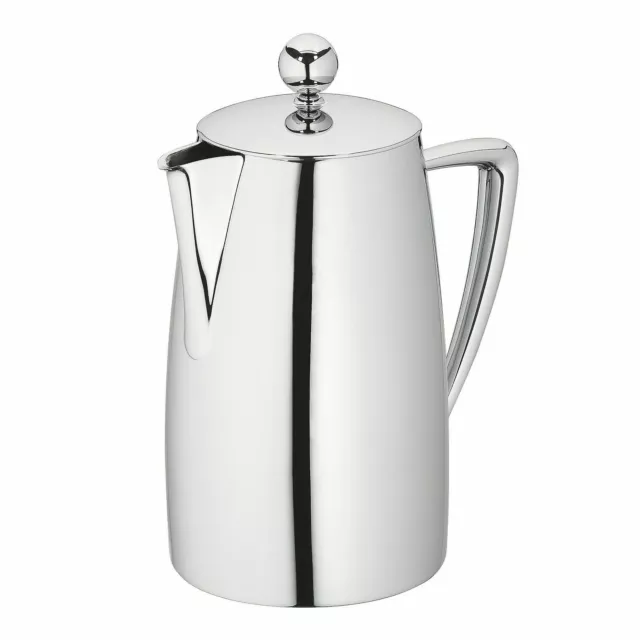 AVANTI 6 CUP ART DECO DOUBLE WALL COFFEE PLUNGER Espresso Maker Stainless Steel