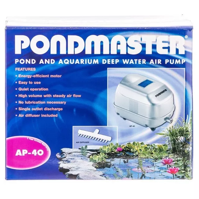 Pondmaster 04540 AP40  Air Pump - pond aquarium water aerator bubbler aeration