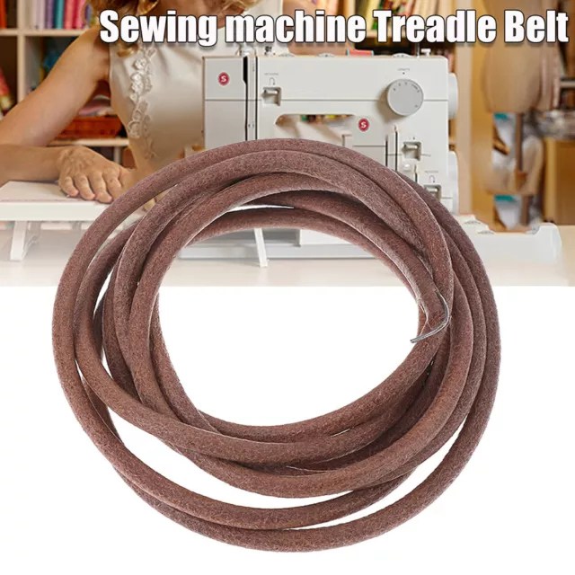 New Leather Belt Antique Treadle Part & Hook For Singer Sewing Machine 183cm