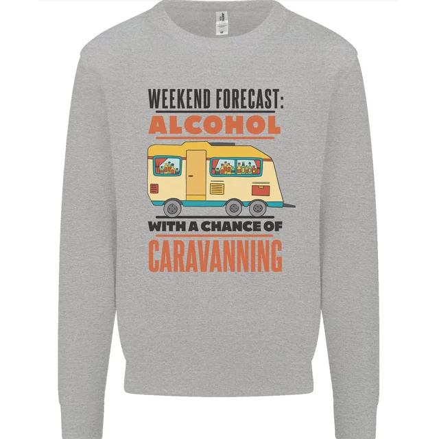 Funny Alcohol Caravanning Caravan Beer Mens Sweatshirt Jumper
