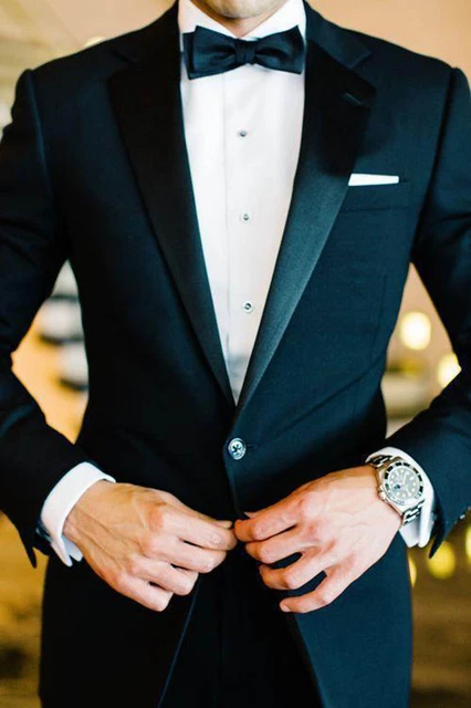 Costume 3 Pièces Homme Bleu Pour Garçon D'honneur/mariage - Sur Mesure - Marque Handmade