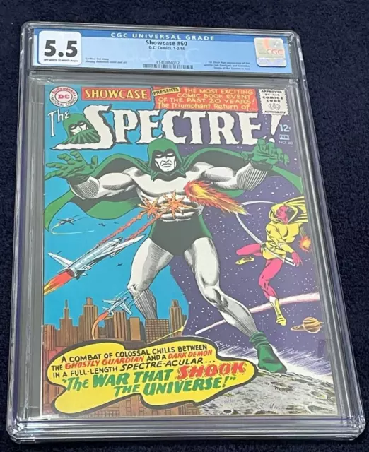 Showcase #60 (Jan-Feb 1966) ✨ Graded 5.5 OFF-WHITE TO WHITE by CGC ✔ The Spectre
