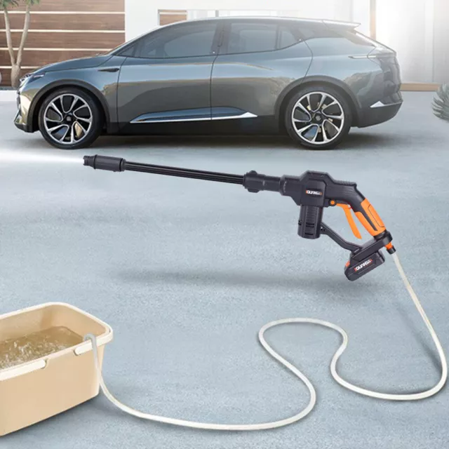 130PSI High Pressure Power Washer Portable Electric Cleaner Machine 12V 5m Hose