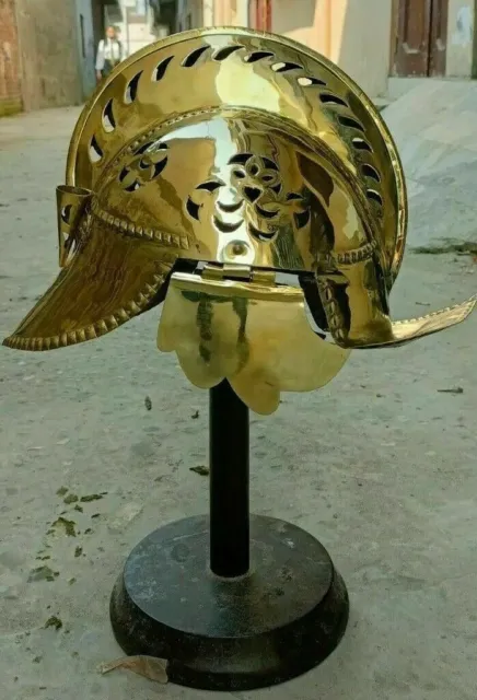 Spanish Full Brass Moroan Helmet Knight Brass New Design Moro Helmet