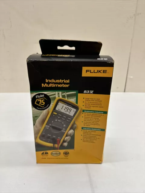 Fluke 83-V 83-5 Average Responding Industrial Multimeter Max Min 1000V Ac Dc