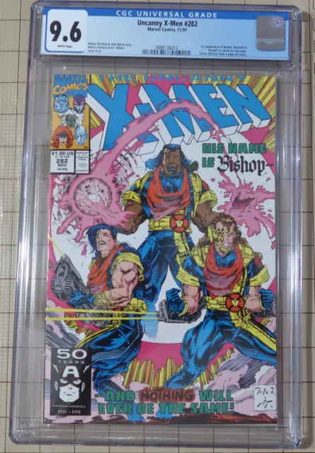 UNCANNY X-MEN #282 CGC 9.6 1st BISHOP! (Marvel Comics)!!