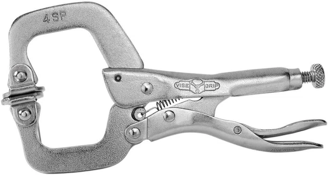 Irwin T165EL4 IWT165EL4 Pince-étau avec mors mobiles, Argent, 100 mm 100