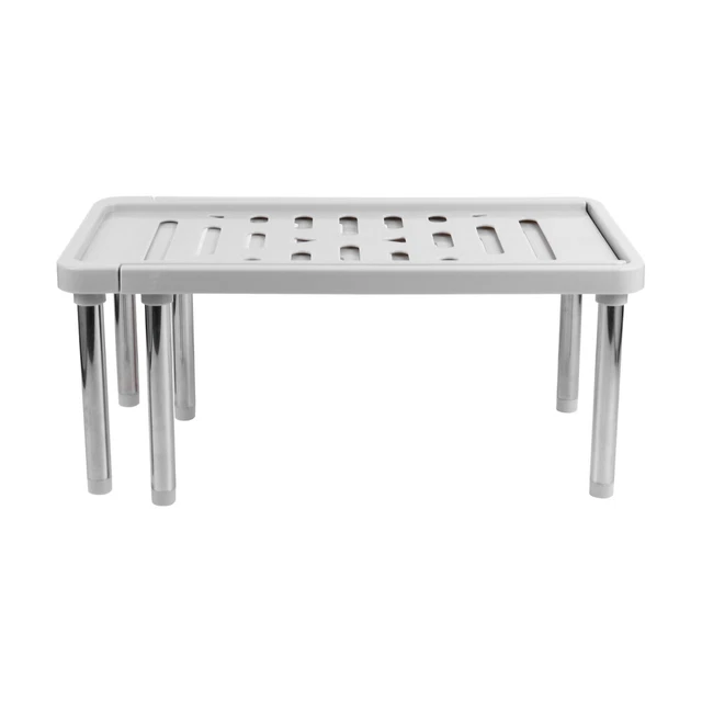 Scaffale rialzato scarpiera chiaro organizzatore di scaffalature metallo