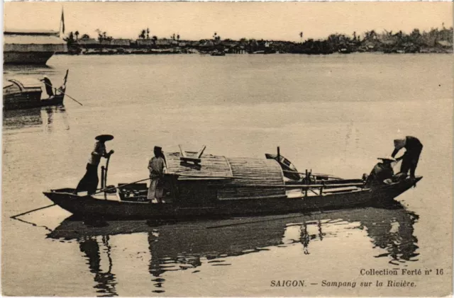 CPA AK Vietnam Sampang s la Riviere Saigon INDOCHINA (1284005)