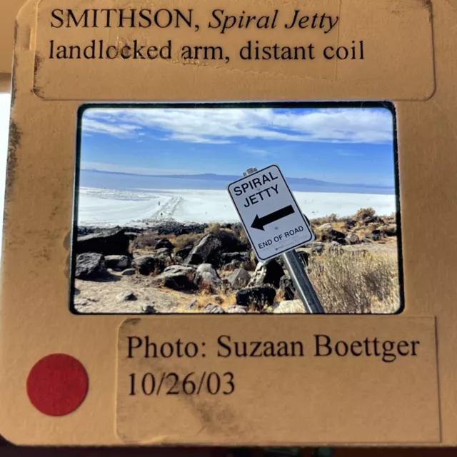 Robert Smithson “Spiral Jetty 2003” Original Photo Earthworks 35mm Art Slide