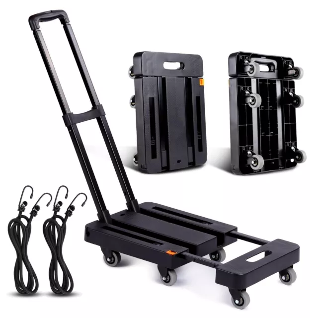 Folding Hand Truck, Lightweight Hand Truck Dolly Foldable,Luggage cart with 6...