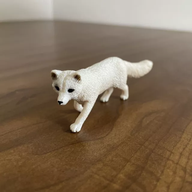 ARCTIC FOX by Schleich winter figurine toy decoration # 14638 RETIRED SUPER CUTE