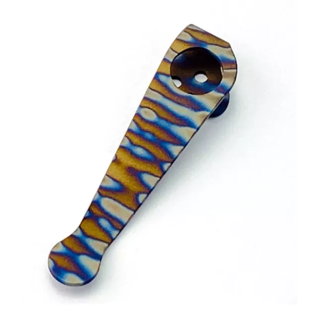 New Back Clip Titanium Alloy Pocket Clip For Spyderco C223 Para 3 Folding Knife