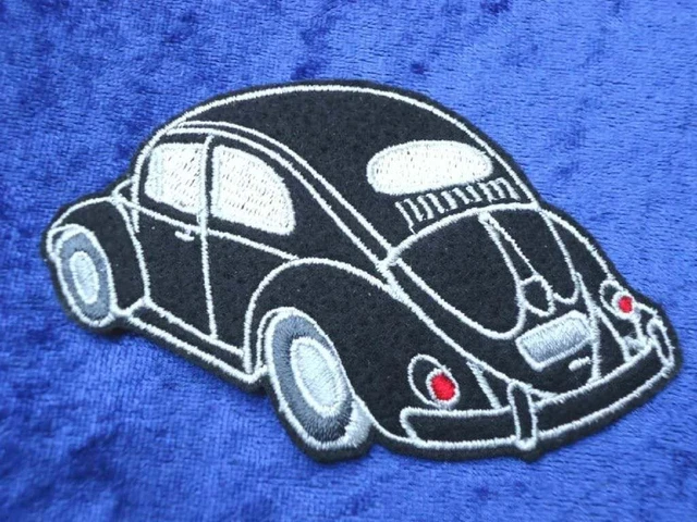Volkswagen VW Maggiolino Toppa/Adesivo / Patch Ovali Nero Solo Oggi