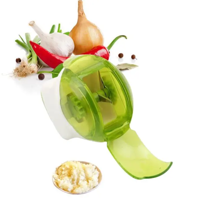 Garlic Mincing Roller Onion Twister Crusher Herb Slicer Food Press Chopper O9W8