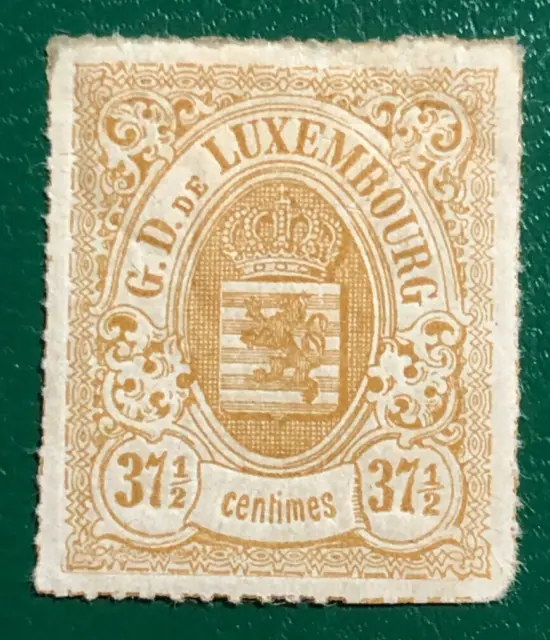 LUXEMBOURG 1867 Wappen Armoiries 37 1/2 c ungez. Mi 19b Yt 19a MH (*) 950€