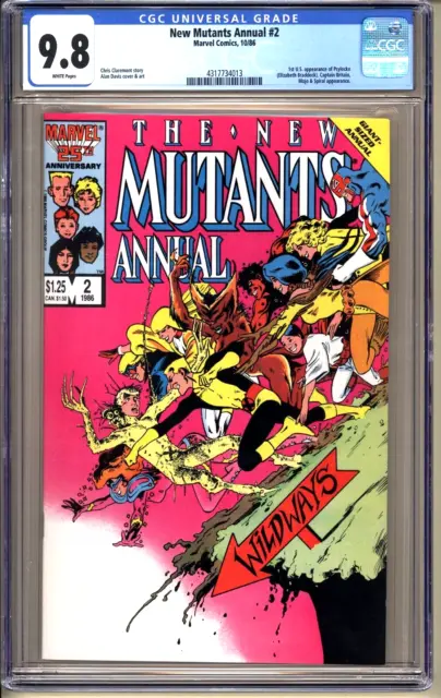 New Mutants Annual #2 CGC 9.8 WP NM/MT Marvel 1986 1st app Psylocke (X-Men)