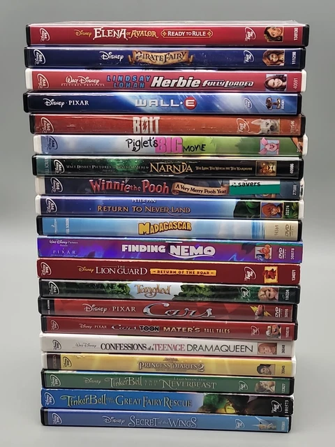 (20) Walt Disney Pixar DVD Movie Lot, Animated Cartoon Family Kids Children