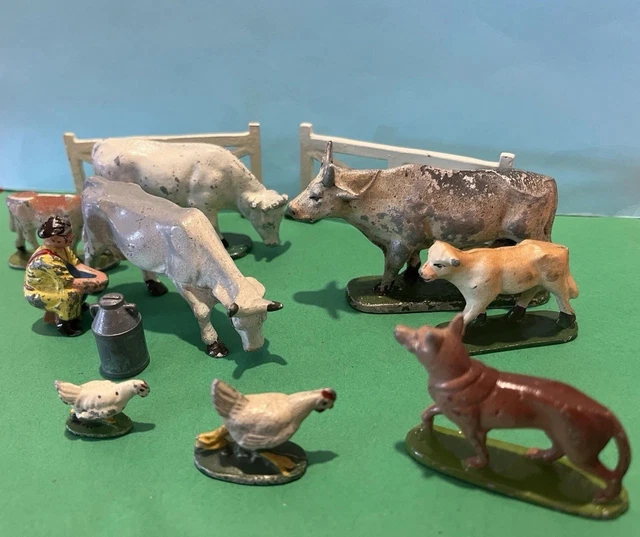 Quiralu. La ferme. 8 personnages, 1 tombereau, 4 chevaux de - Lot 105