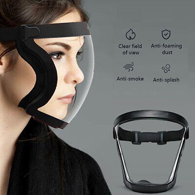 1x Full Face Super Protective Mask Anti-fog Shield Safety Transparent Head Cover