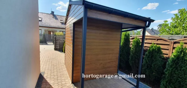 3x5 Blechgarage LAGERRAUM Versteck GERÄTESCHUPPEN Garage Container Lagerbox
