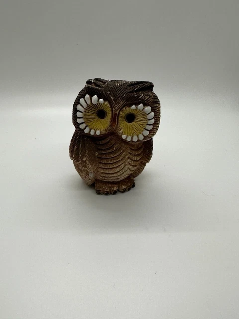 Artesania Rinconada Owl Figurine 058 Handmade in Uruguay - Signed Artesania Rinconada Owl Figurine 058 Handmade in Uruguay - Signed