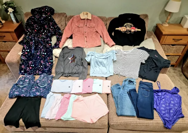 ❤ ENORME pacchetto di abbigliamento per ragazze. Zara, Harry Potter, M&S, H&M. Età 10-14 anni. Nuovo con etichette