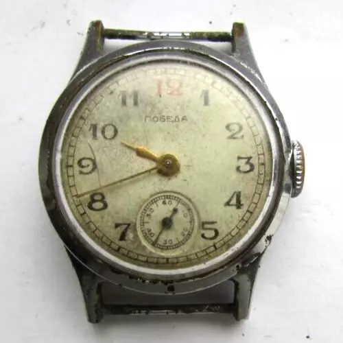 Orologio Da Polso Vintage Russia Urss Pobeda 1Мчз Mehanics Funzionante Raro