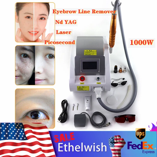 Máquina de belleza removedor de cejas con láser Nd Yag Picosecond Nd 1000W NUEVO