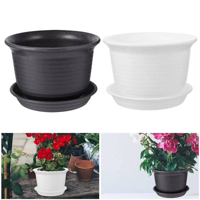 4pcs Kleine Desktop Pflanzer Runde Blumentopf mit Loch Ablauf Loch Topf 2
