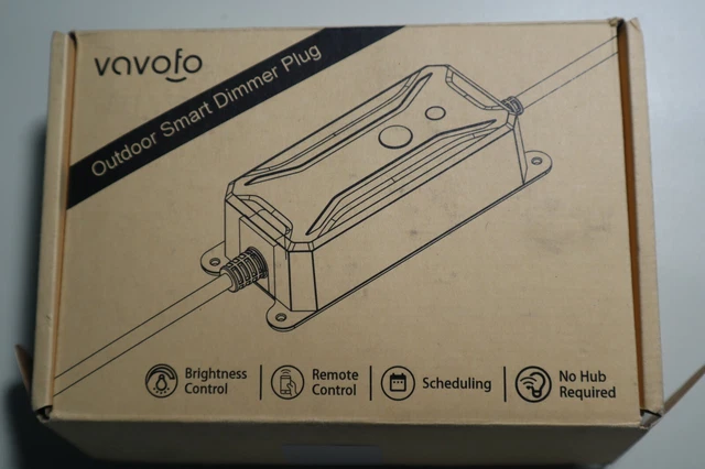 Vavofo Smart Outdoor Dimmer Model SOP07-US AC 120V 60Hz 350W Max Load App Cntrl