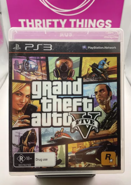 2 x SONY PLAYSTATION 3 PS3 GAMES GRAND THEFT AUTO IV 4 + GTA 5 FIVE V