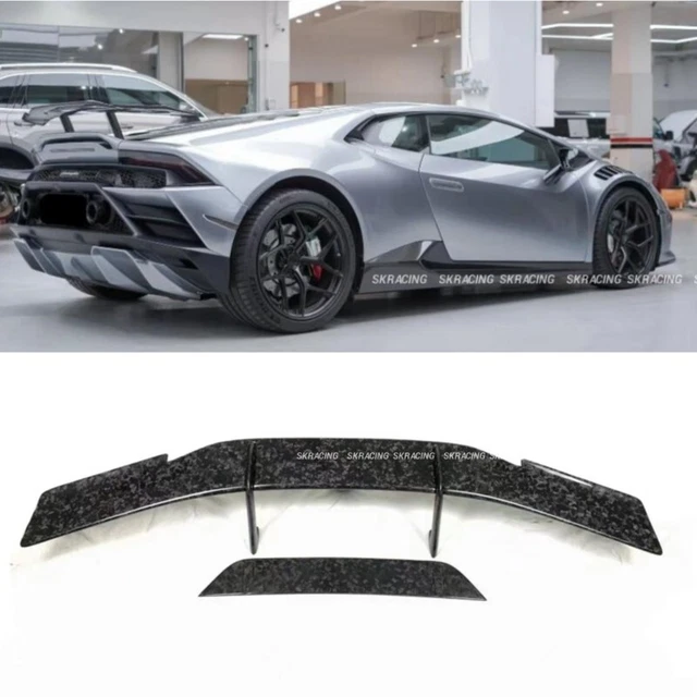 Forged Carbon Fiber Rear Trunk Spoiler Lip Wing For Lamborghini Huracan LP610