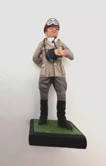 NIB Vintage Alymer Toy Metal Miniature Military Gen Erwin Rommel Figurine