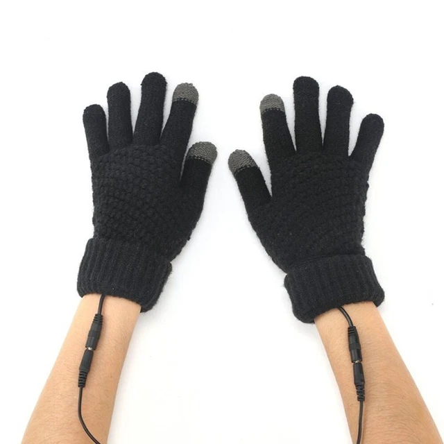 Hiver Électrique Moufles Chauffé Gants Complet Main Chauffant USB Rechargeable 1 2