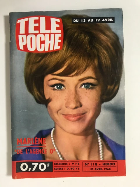►TELE POCHE n°108 - 1968 - MARLENE JOBERT - JOSEPHINE BAKER - GALL - LAFORET