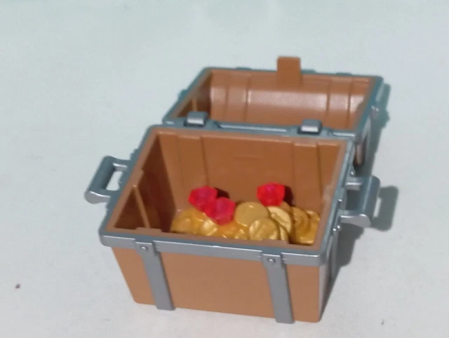PLAYMOBIL Pirates - Coffre Au Trésor Avec 18 Pièces D'or Dorées (occasion, Univers Playmobil)