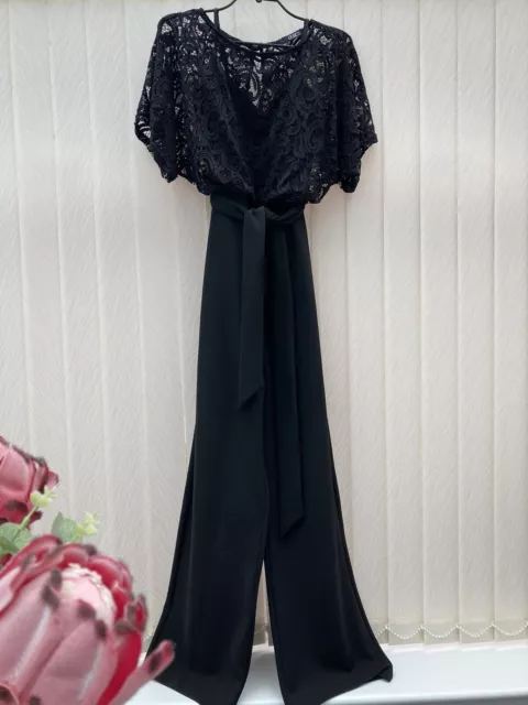 Black Evening Jumpsuit UK 10 New Look