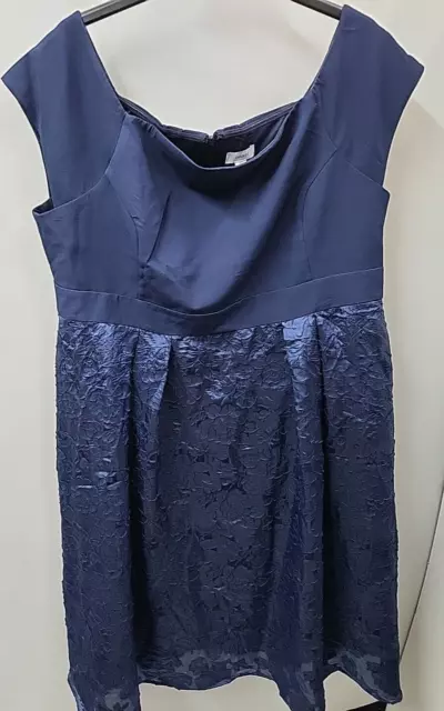 Coast Womens Navy Evening Dress Size Uk 24 Lined Sleeveless Wedding Party