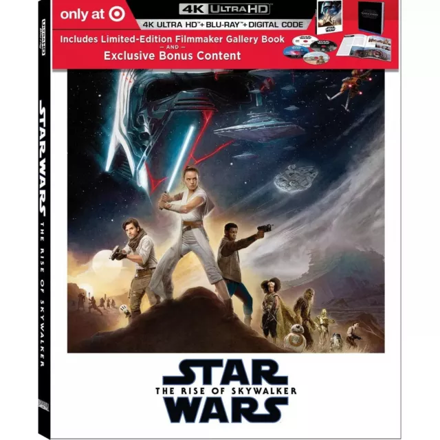 Star Wars: The Rise of Skywalker (4K / Blu ray /Digital) (Target Exclusive) NEW