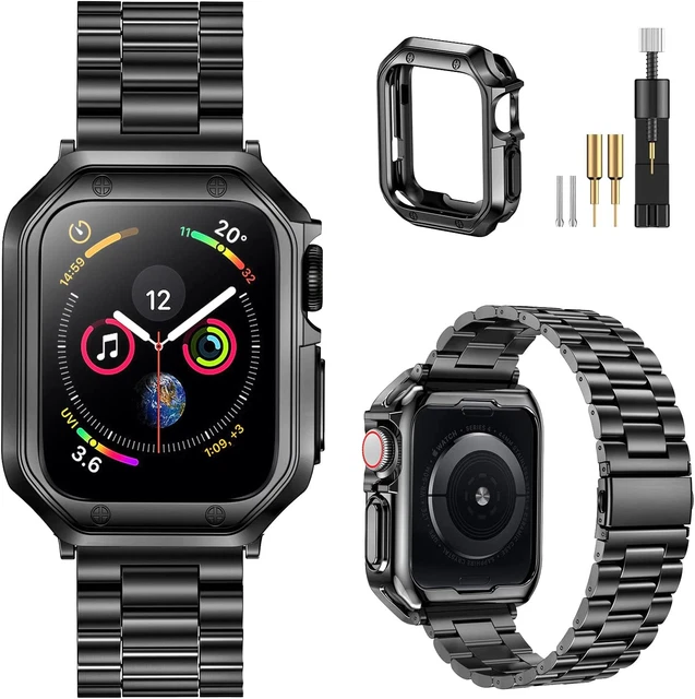 Compatible with Apple Watch Band 42Mm/44Mm/45Mm, Stainless Steel Metal X