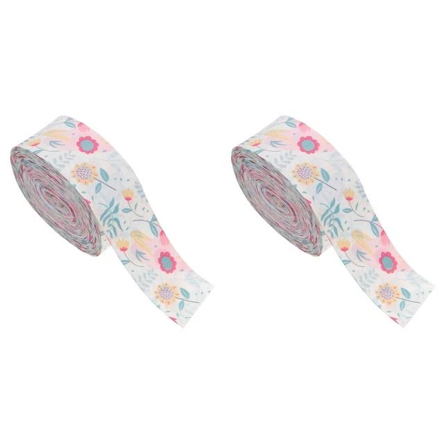 Stoffband Sommer Fabric ribbon Summer 2x Geschenk Bögen Bänder Geschenk Box Verp
