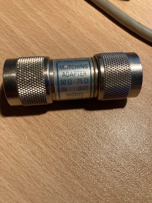 ANRITSU WILTRON MATCHING ADAPTER 50 TO 75 OHM 