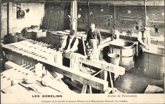 Ak Paris XIII Gobelins, Manufacture des Gobelins, Atelier de... - 2917012