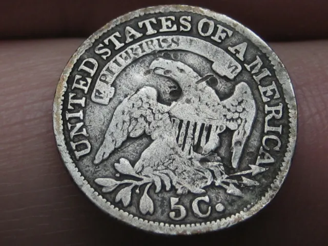 1832 Capped Bust Silver Half Dime- About Good Details