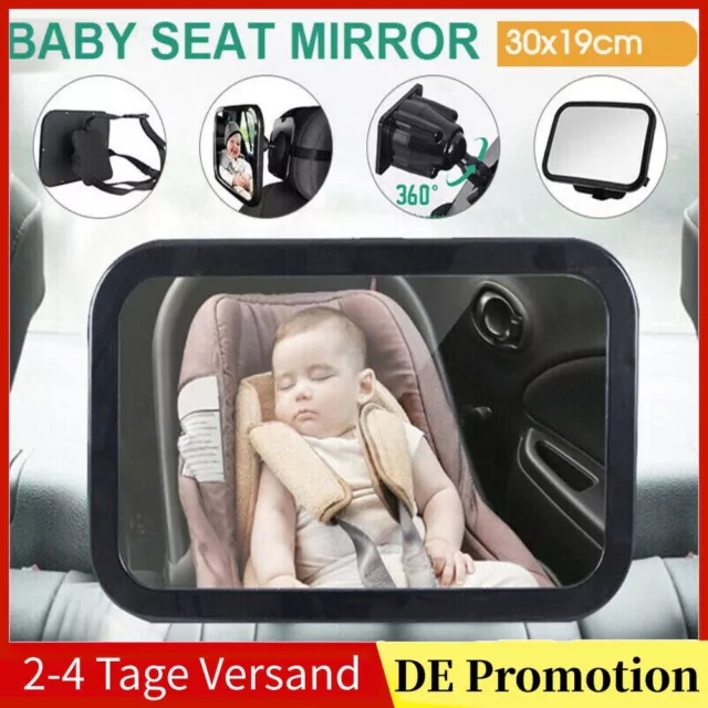 Baby Kind Auto Spiegel KFZ Rückspiegel, Babyspiegel Innenspiegel 30 x 19 x 2.6cm
