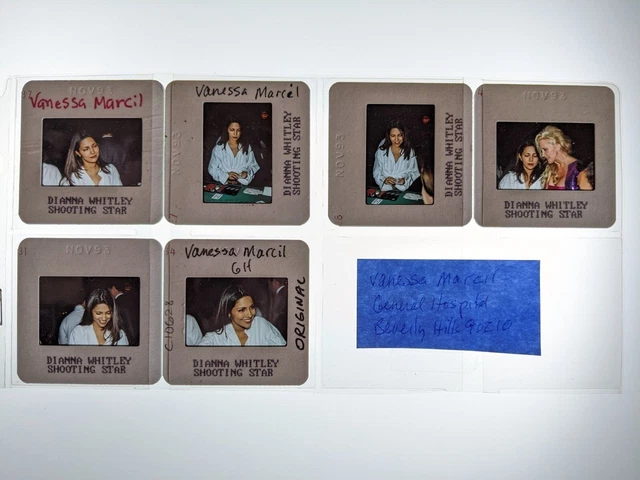 Dw4-466 Vanessa Marcil Lot (6) 35Mm Orig Slide Via Dianna Whitley