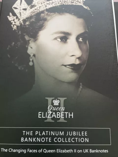 Queen Elizabeth II Platinum Jubilee Banknote Copper One Pound Note - Brand New