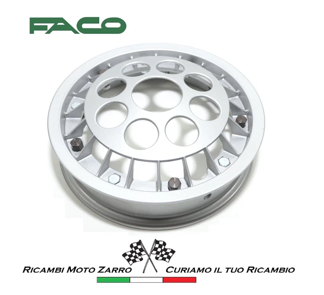 Cerchio sportivo d'epoca in alluminio 10 Faco per Vespa PK 50 S HP V PX 125 ET3